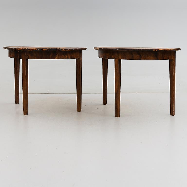 VÄGGBORD, 1 par, 1800-talets andra hälft.