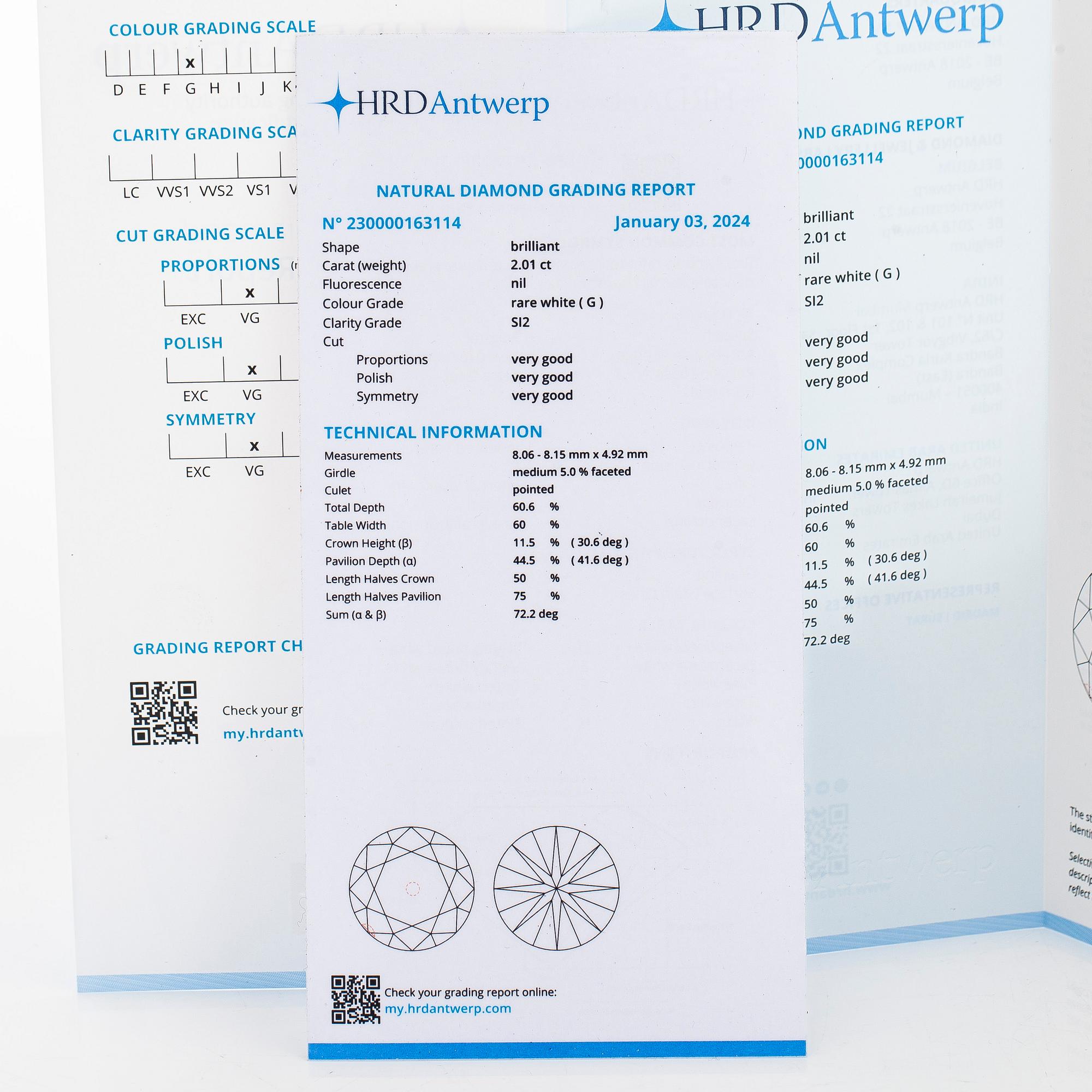 Sormus, platinaa ja briljanttihiottu timantti.