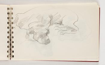 Lotte Laserstein, 10 små skissblock med teckningar.