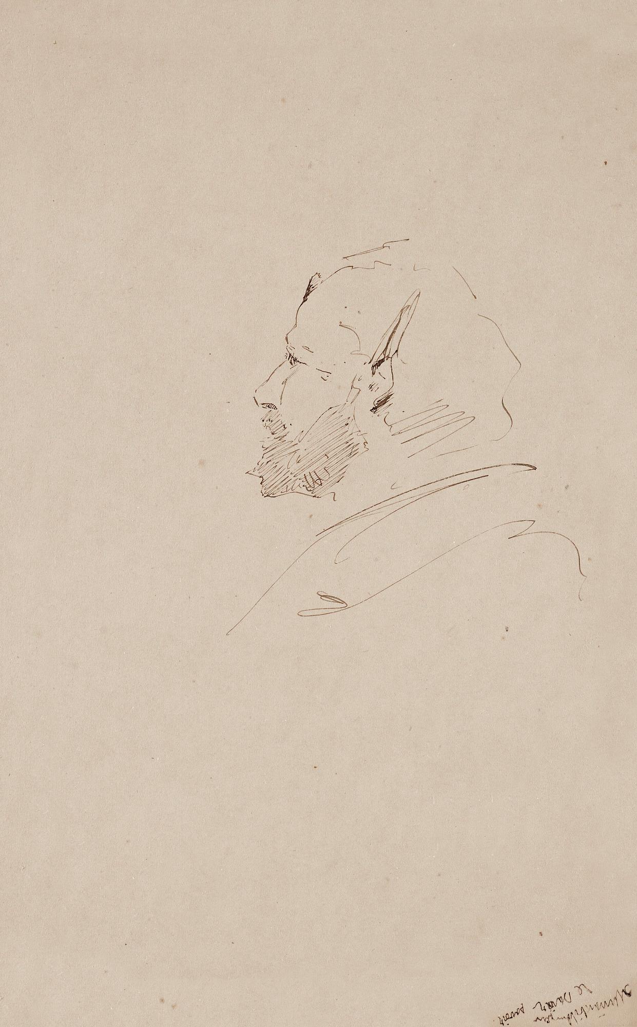 Ernst Josephson, "Självporträtt med åsneöron".