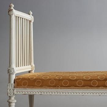 A Gustavian late 18th century window sofa.