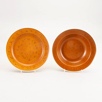 Stig Lindberg, tableware, 54 parts, ovenproof goods, "Coq", Gustavsberg.