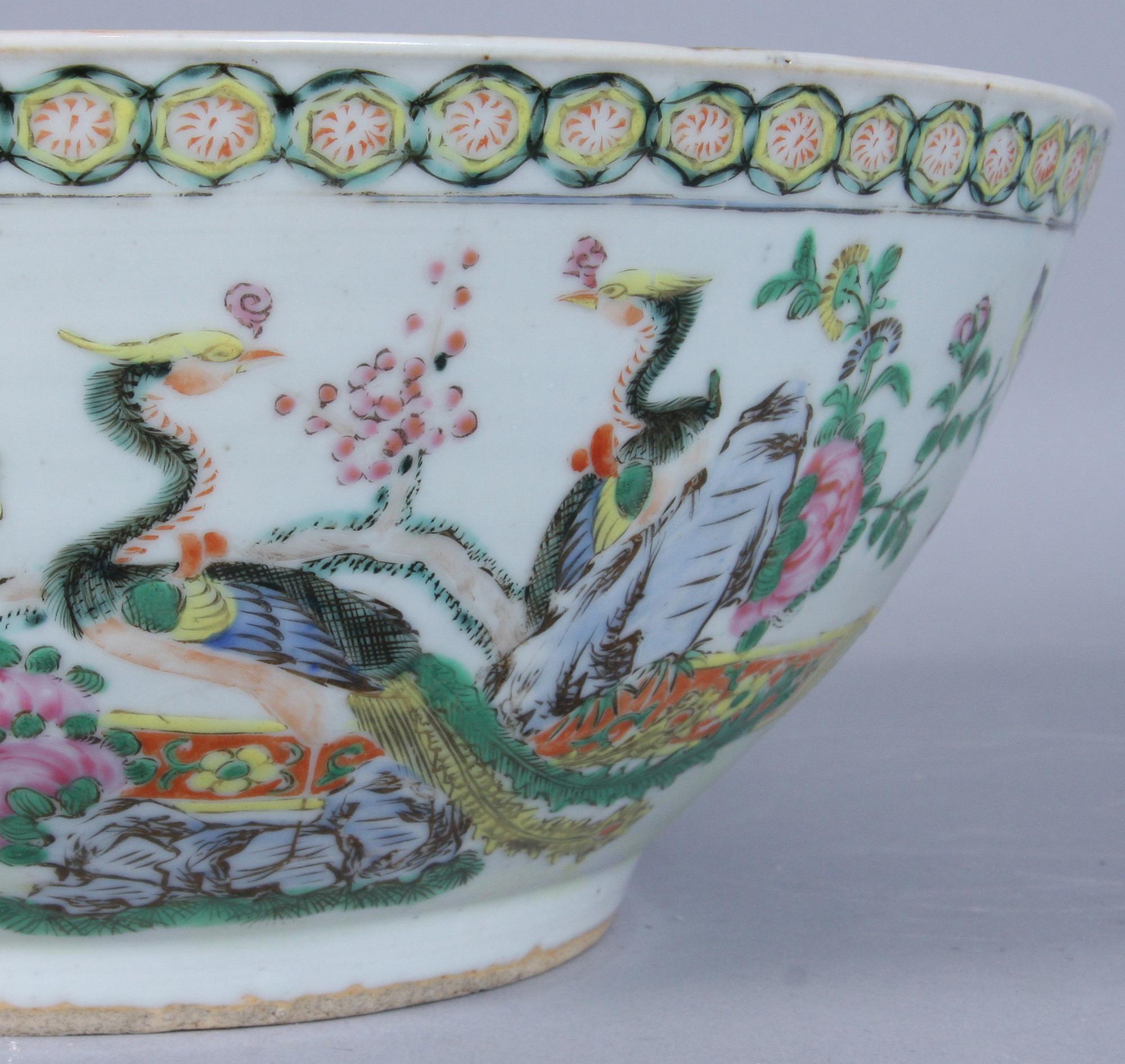 BÅLSKÅL, porslin, Kina, 1800-tal.