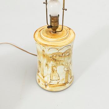 Gertrud Lönegren, Bordslampa, "L147", Rörstrand, 1930/40-tal.
