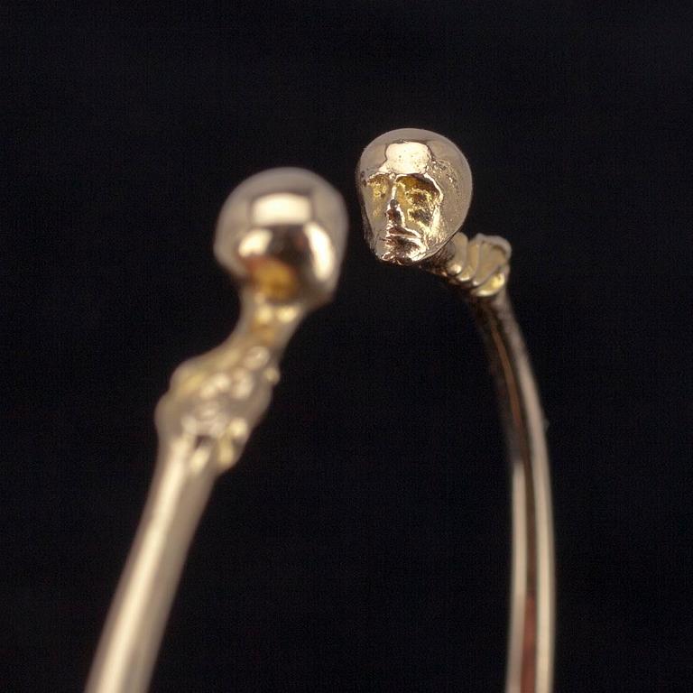 ARMRING, guld 14K, Björn Weckström, Lapponia 1978.