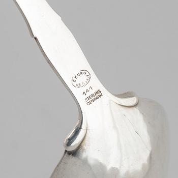 Georg Jensen, a silver serving spoon, Denmark, after 1950.