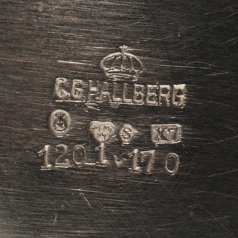 SKÅL, 830 silver. Hallberg, Sverige 1924. Vikt 266 g.