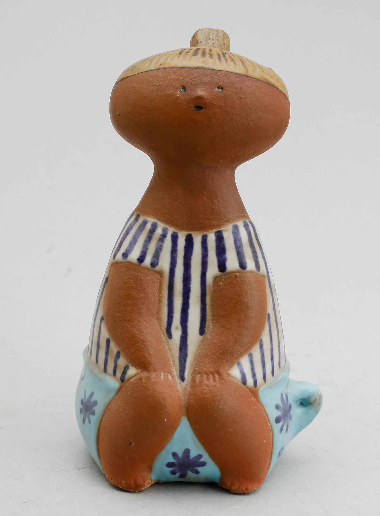 FIGUR, stengods, "Lotta", Lisa Larson, Gustavsberg.
