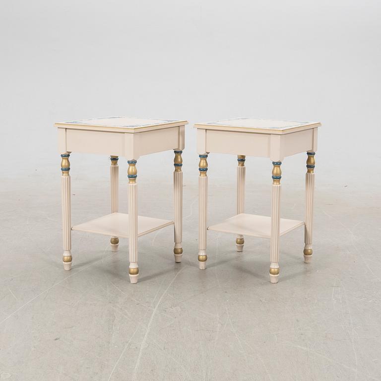Sängbord, 1 par, 1900-/2000-tal.