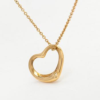 Tiffany & Co, Elsa Peretti, an 18K gold 'Open Heart' necklace.