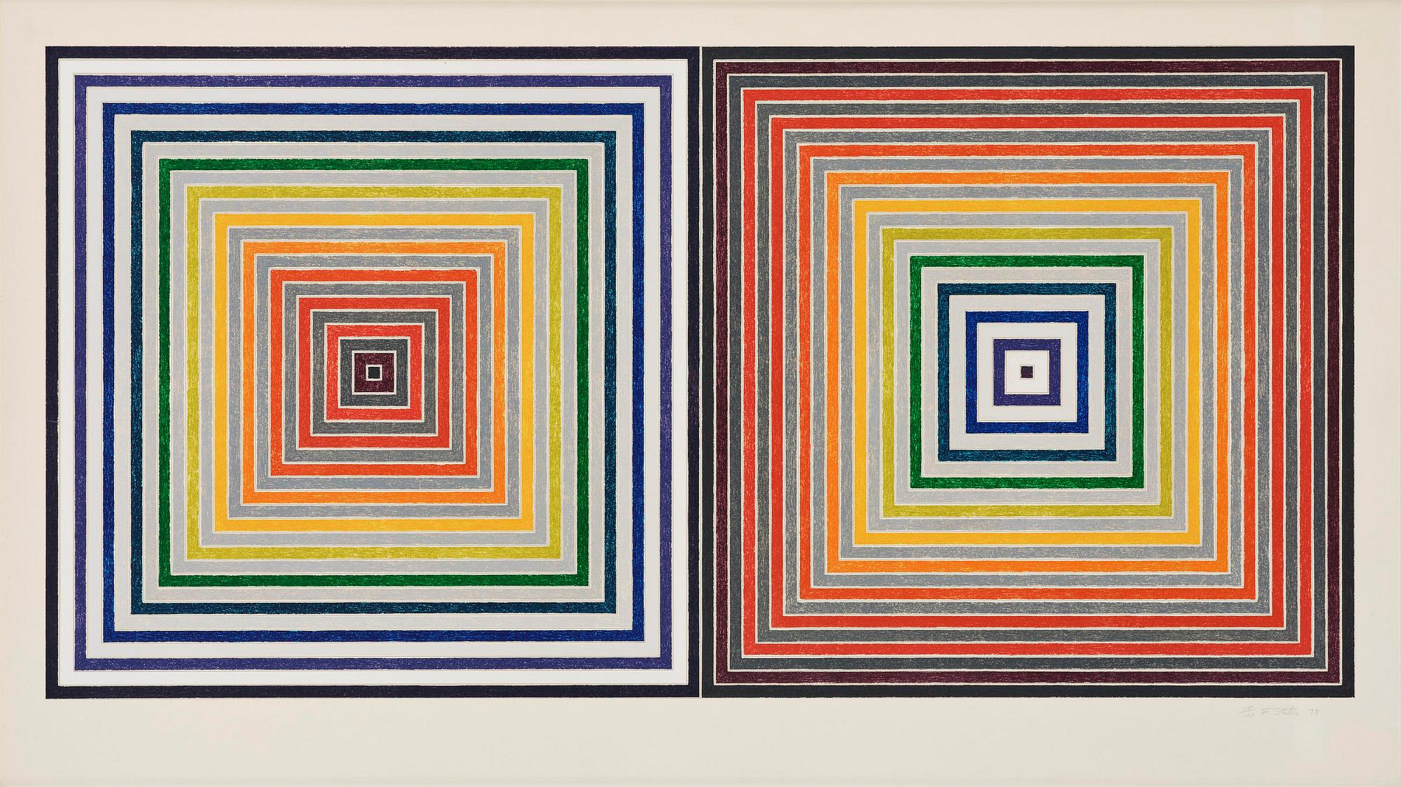 Frank Stella, "Double Gray Scramble".