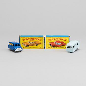 LESNEY MATCHBOX SERIES, 4 st, bland annat Chevrolet Impala Taxi RW 20C-3.