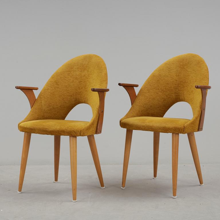 FÅTÖLJER, ett par, 1950-tal.