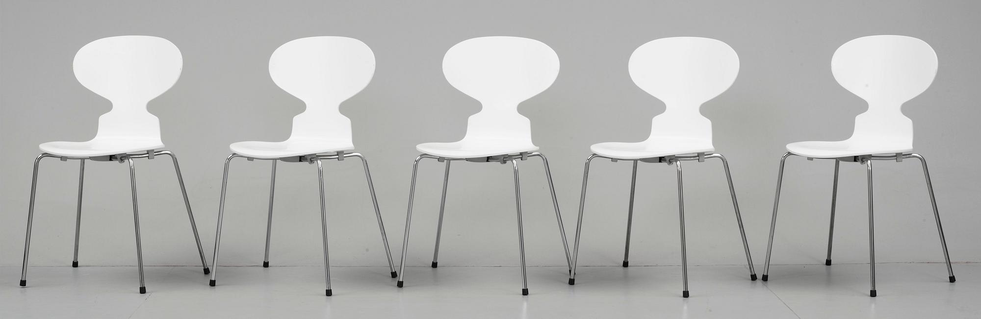 STOLAR, 10 st, "Myran", Arne Jacobsen för Fritz Hansen, 2005-2008.