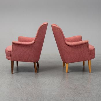 CARL MALMSTEN, a pair of 'Husmor' easy chairs.