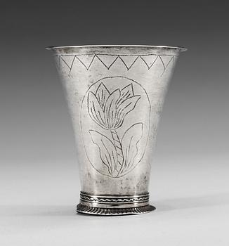 505. BÄGARE, silver. Petter Brandberg, Kalmar 1766.