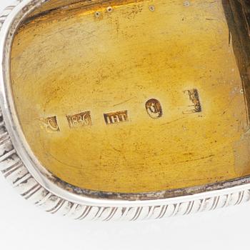 A Parcel-Gilt Silver Snuff Box, 1836, probably Hörring, Denmark.