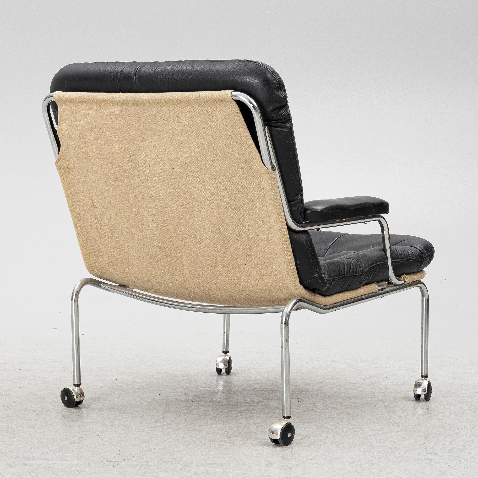 Pethrus Lindlöf, an 'Åsa' armchair, Lammhults, Sweden, 1970's.