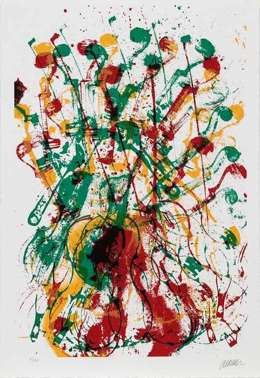 Arman (Armand Pierre Fernandez), Folder, 3 sheets, "Trio A Cordes".
