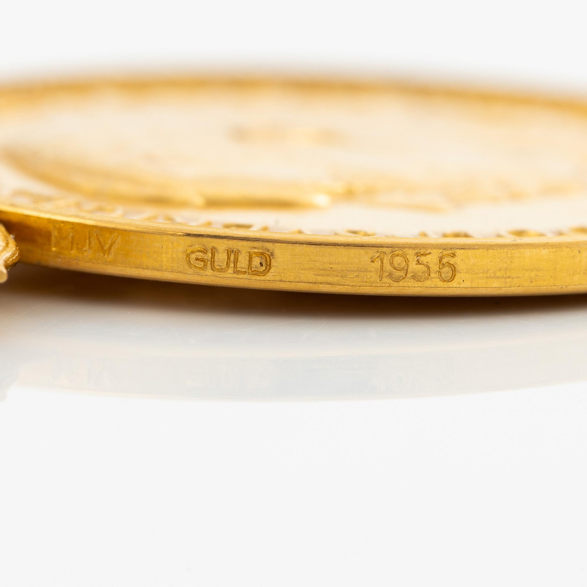 Medal, gold, Sweden, Gustav VI Adolf, 1956.