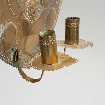 A pair, of wall sconces, Baroque style, circa 1900.