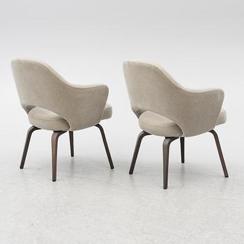 Eero Saarinen, chairs, a pair, "Executive Side Chair", Knoll, 21st century.