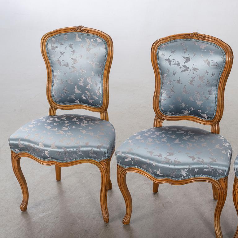 Stolar, 4 st, bonade,Louis Seize, Frankrike, 1700-talets andra hälft.