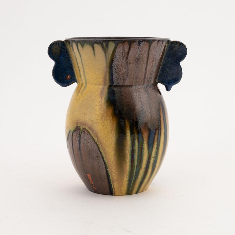 An 1930's earthenware vase, Goldscheider, Austria.