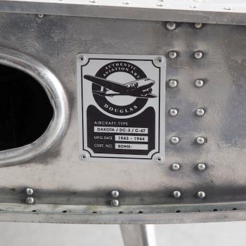 A desk, aeroplane wing from DAKOTA/DC3/C-43. MFG.DATE 1943-1944.