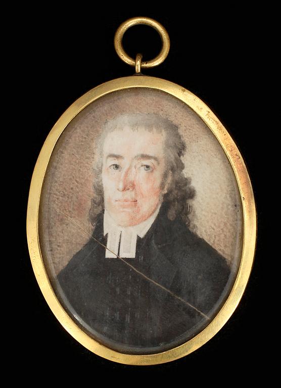 OKÄND KONSTNÄR, miniatyr, gouache på papper, 1800-talets början.