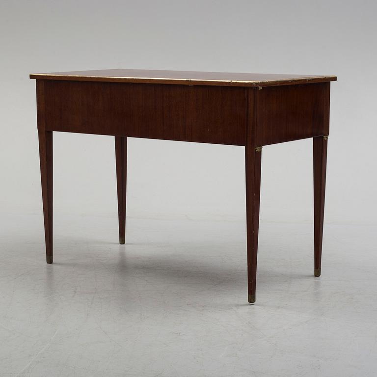 A 20th century late Gustavian style mahogany writing desk.