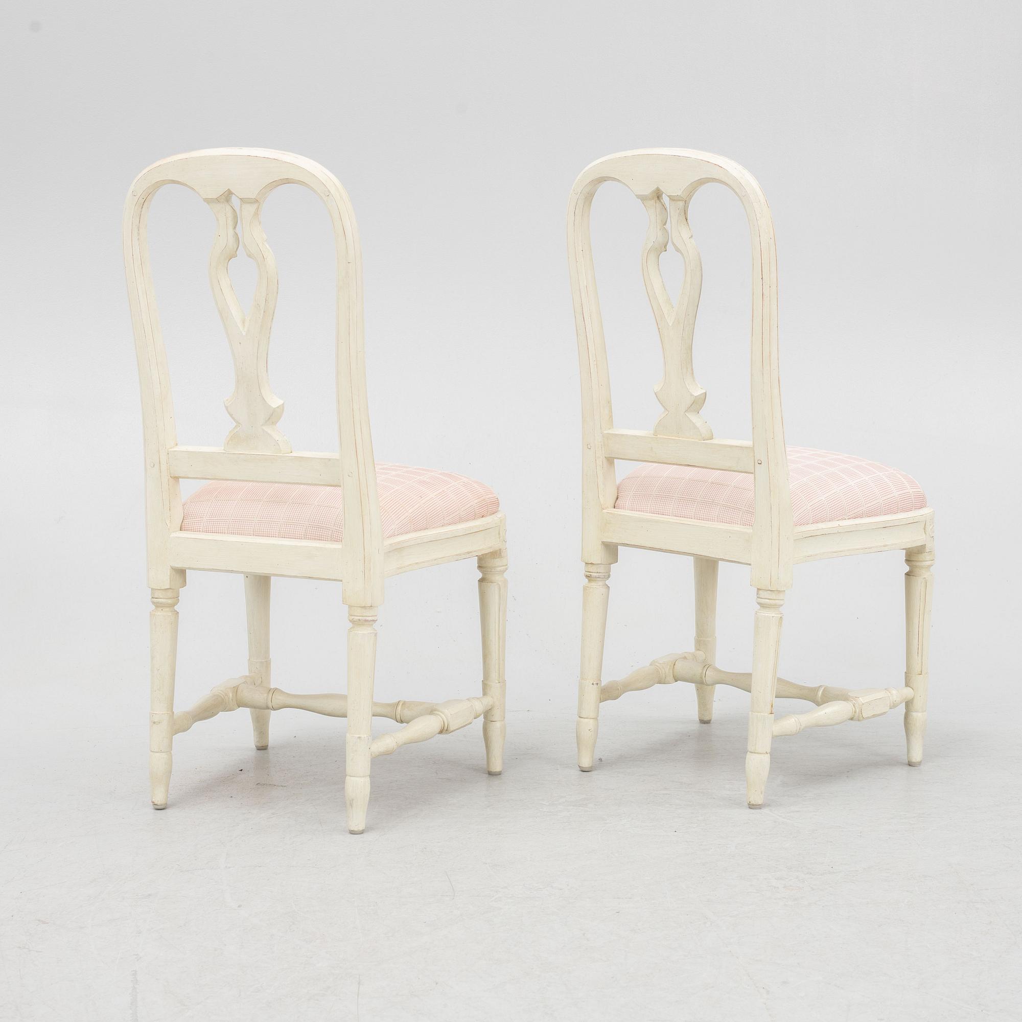 Stolar, 8 st, "Hallunda", IKEA:s 1700-tals serie, 1990-tal.