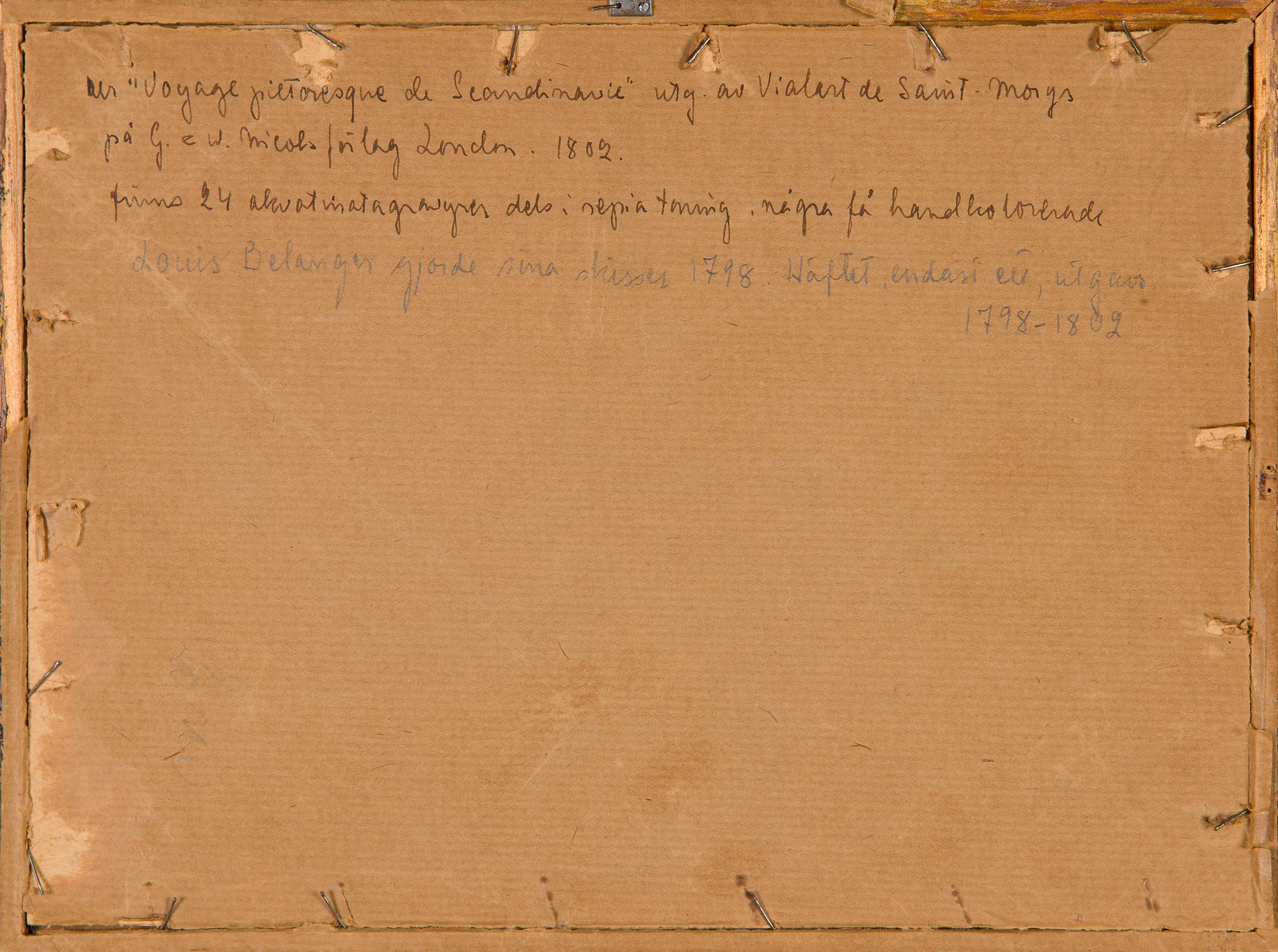 Ur "Voyage Pittoresque de Scandinavia", efter Louis Belanger, Landskap från Muonio.