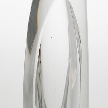 Aimo Okkolin, konstglas, , "Svärdslilja", signerad Riihimäen Lasi  Oy, Aimo Okkolin, Riihimäen Lasi Oy.