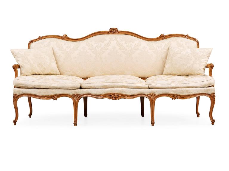 SOFFA. Tyskland, 1700-talets mitt. Rokoko.