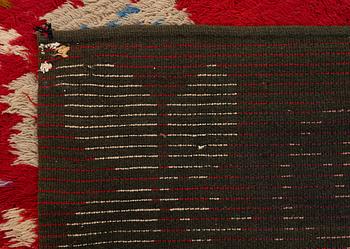 A knotted pile bed cover, Sweden-Finland, late 18th century/early 19th century, c. 184 x 138 cm.