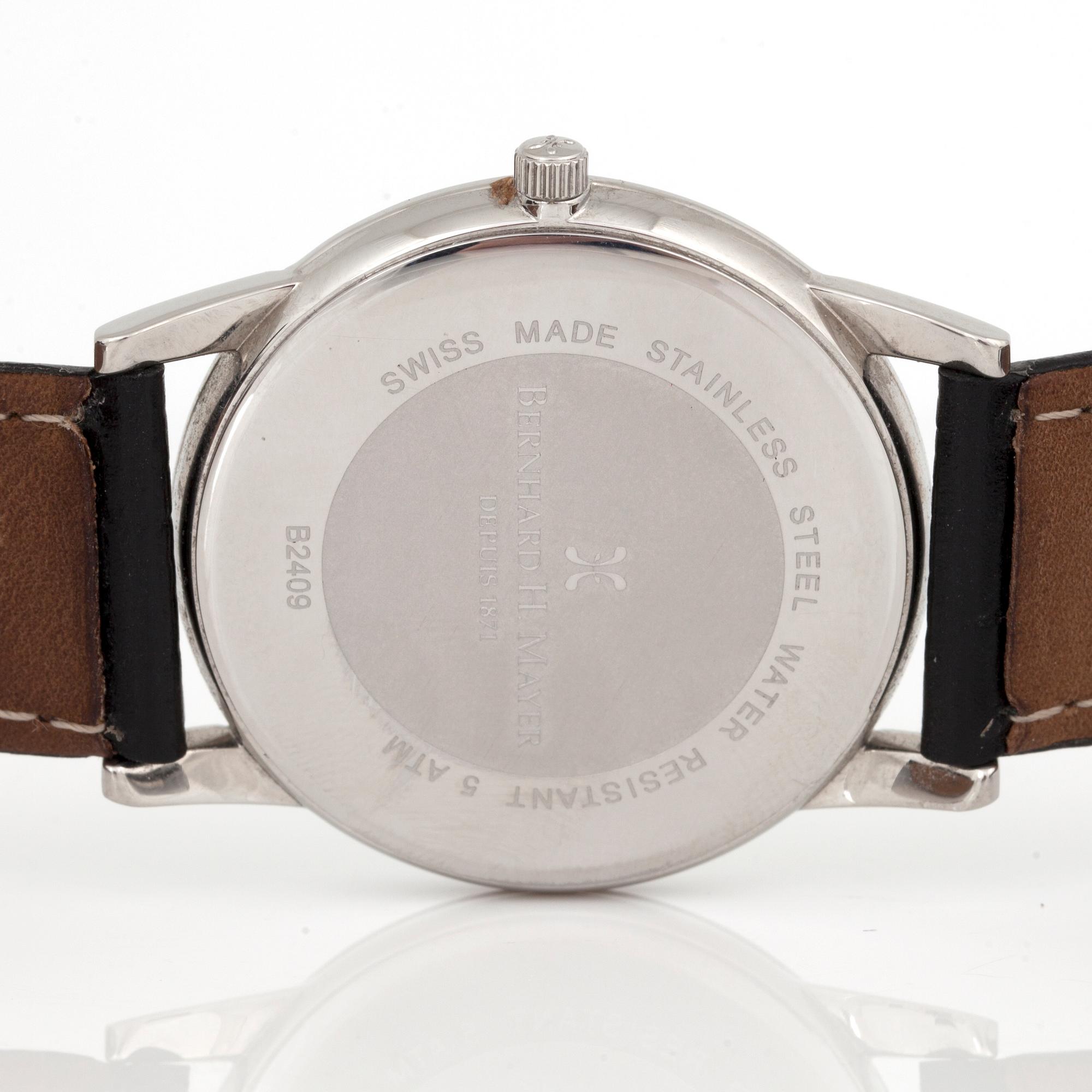 BERNHARD H. MAYER, Ultra Slim - Series II, wristwatch, 37 mm,