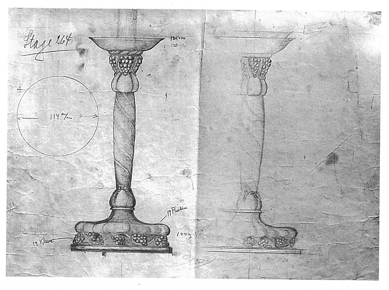 Georg Jensen, a pair of Danish sterling silver candlesticks, modell no 264, Copenhagen after 1945.