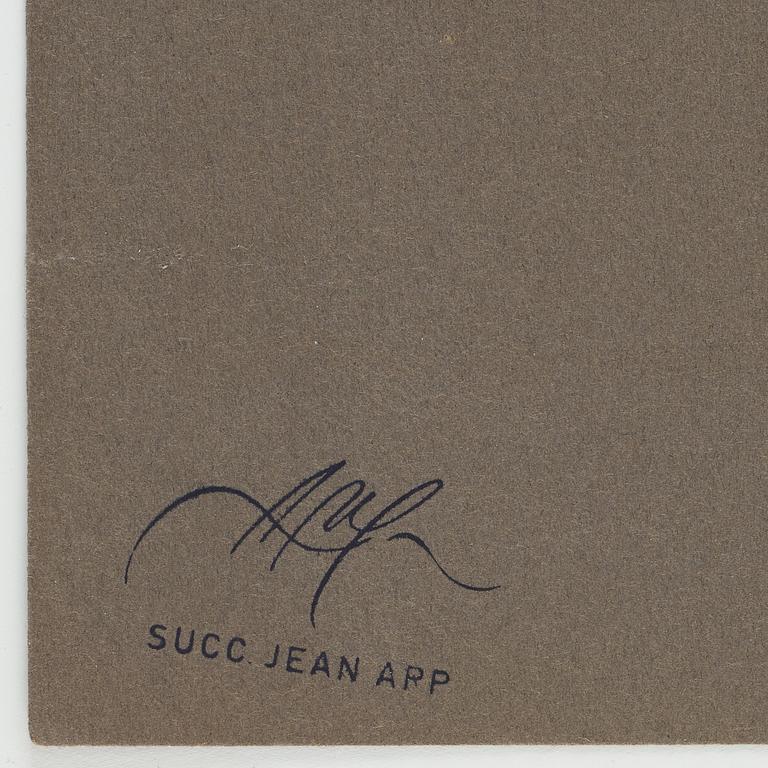 JEAN (HANS) ARP, silkscreen, estate stamp, numbered 1/500.