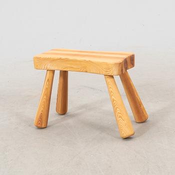 An Ingvar Hildingsson signed pine stool later part of the 20th century.