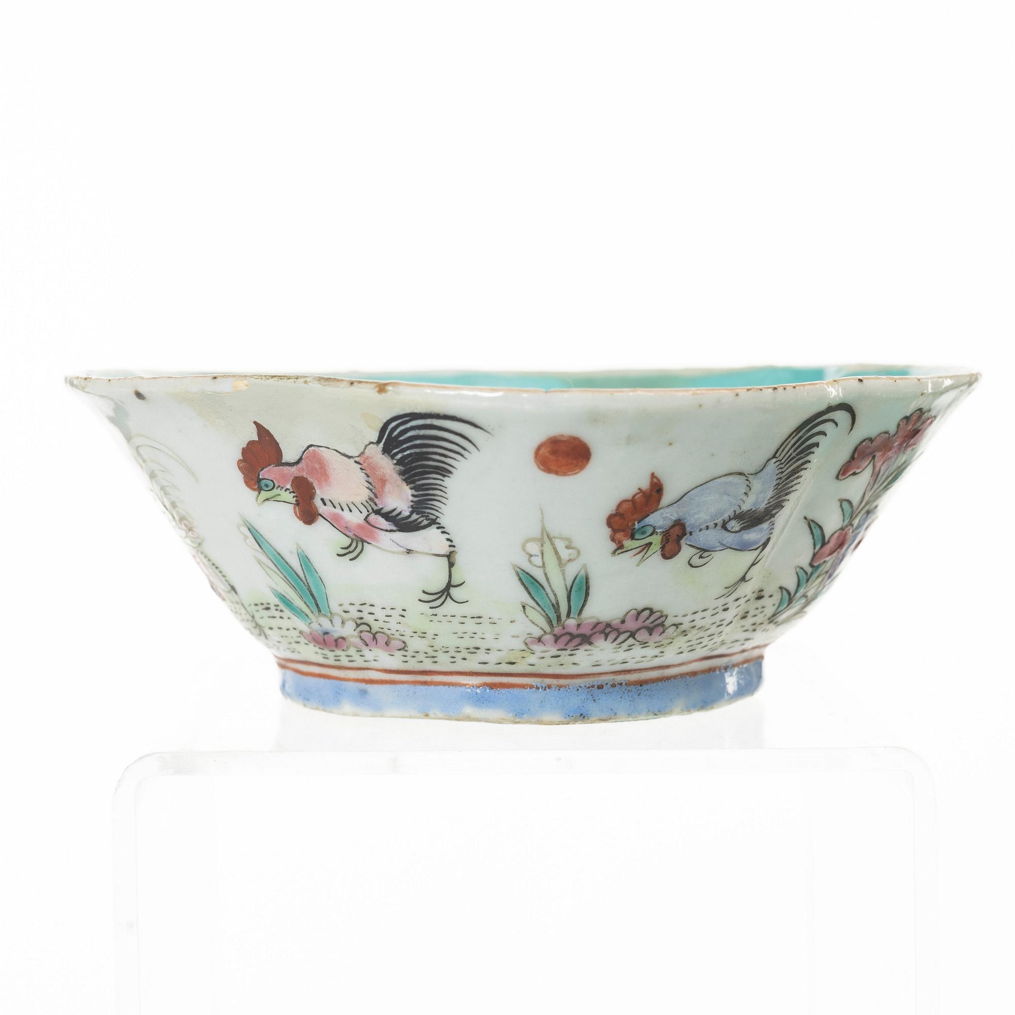 Skålar, sju stycken, porslin, Kina, sen Qingdynasti/omkring 1900.