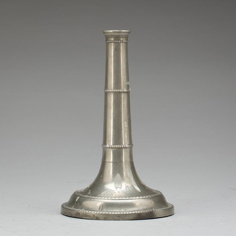 LJUSSTAKE, tenn, Christian Friedrich Balthoff, Lund, 1799.