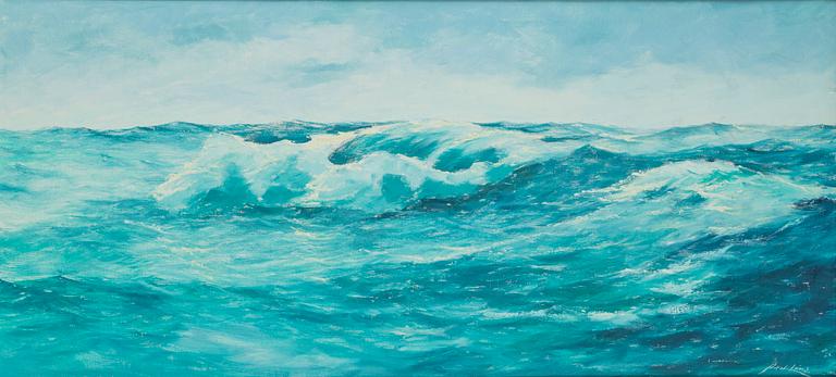 Axel Lind, olja på duk, signerad.