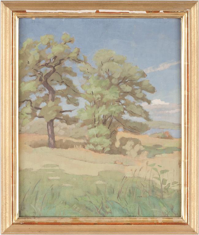 YNGVE BERG, olja på duk, signerad.