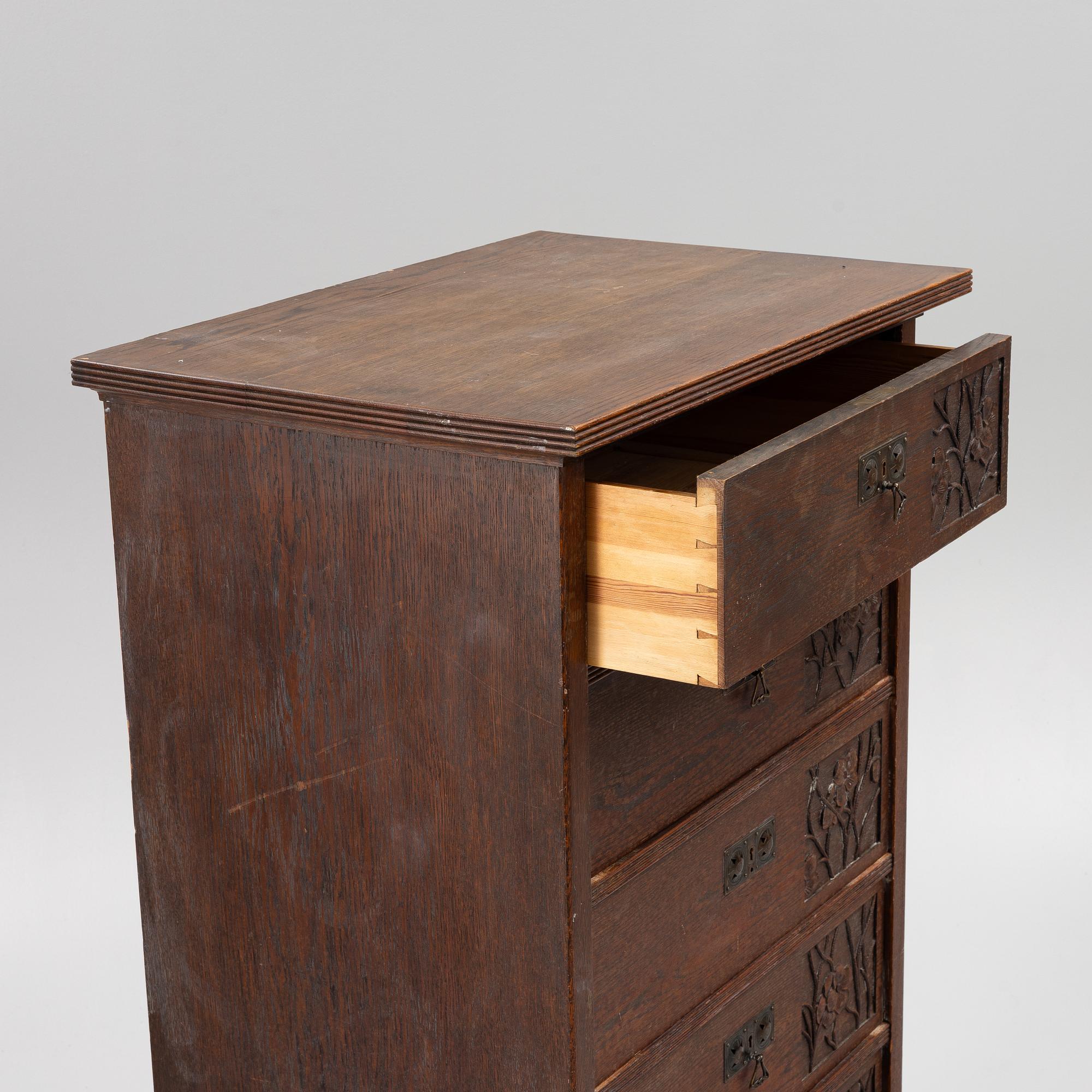 Chest of drawers, Jugend, Sweden, circa 1910.
