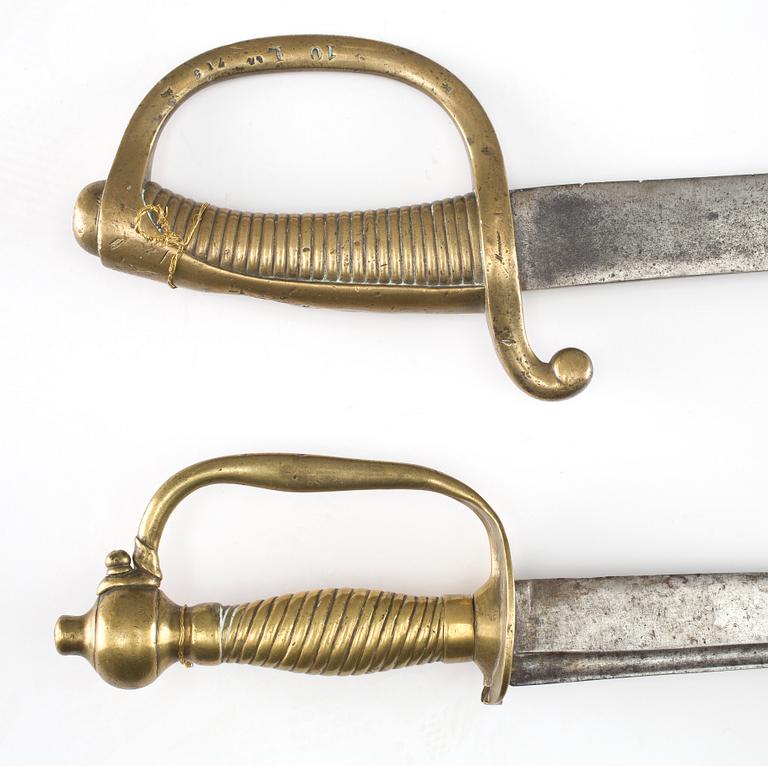 HUGGARE, 2 st, Sverige, 1800-tal.