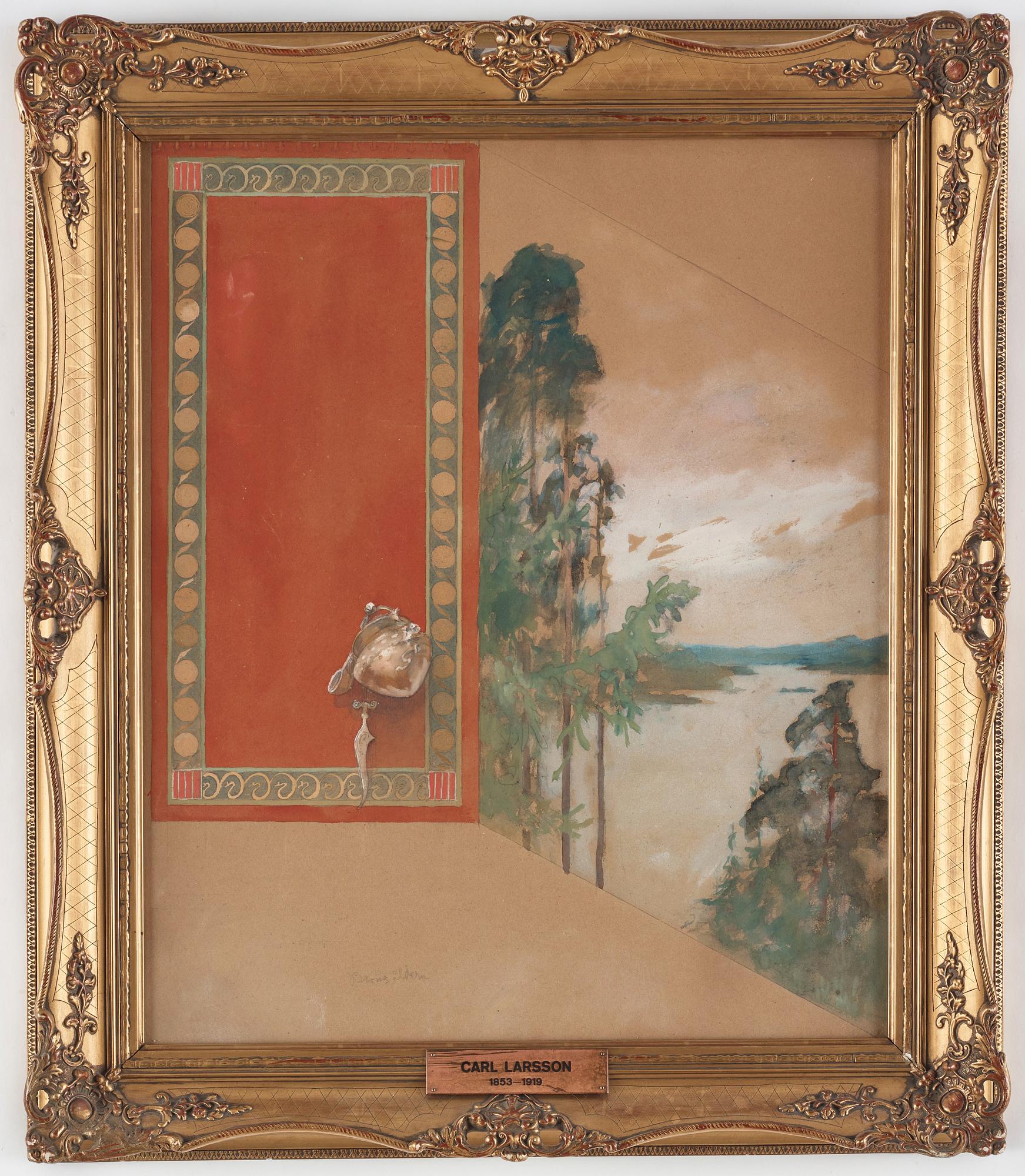 Carl Larsson, "Bronsåldern" (The Bronze Age, sketch for mural in a stairwell in Nya Elementarläroverket för flickor in Gothenburg).