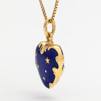 Fabergé, Riipus, 18K kultaa, emalia. Numeroitu 90/0031.