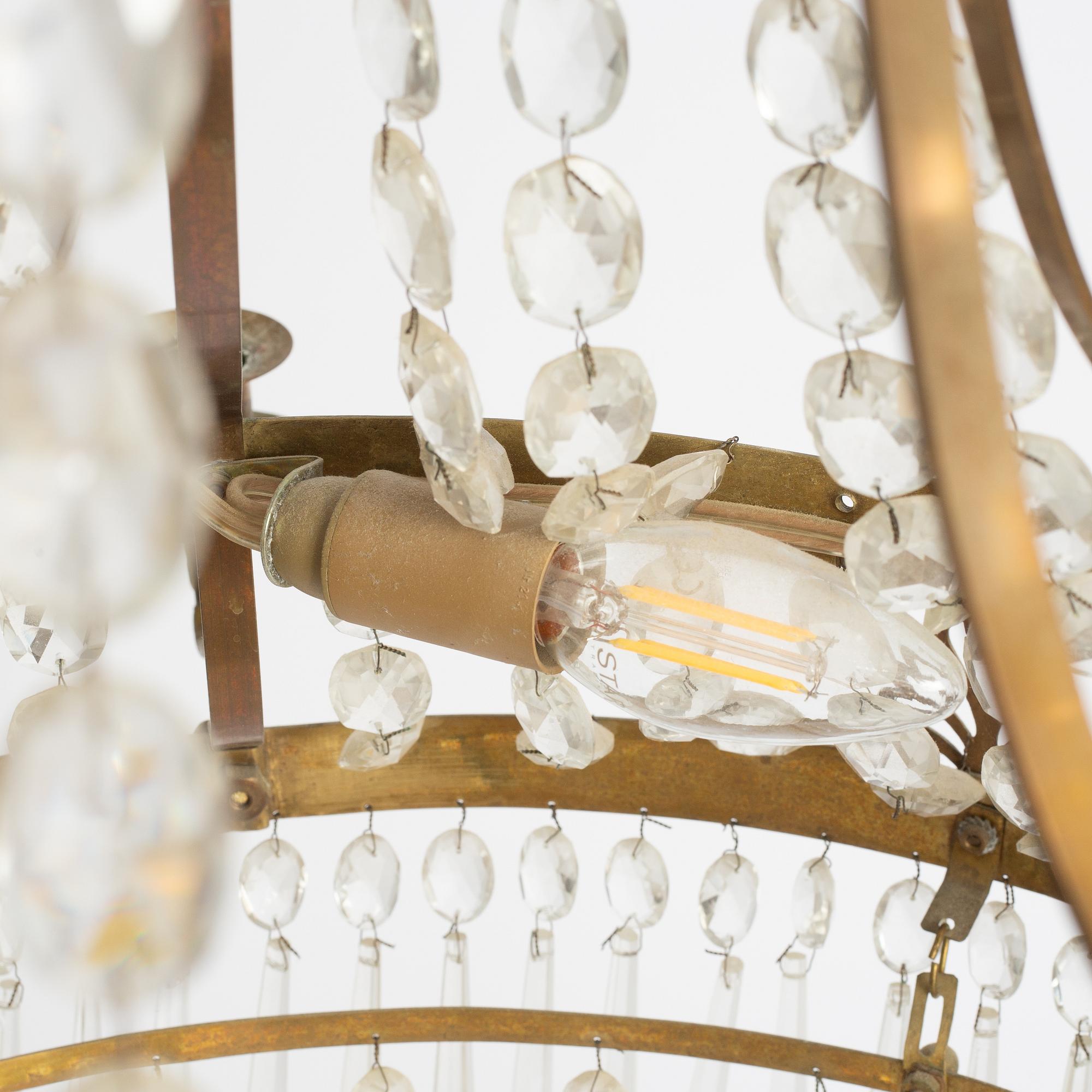 Chandelier, Gustavian style, 19th century.