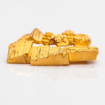 A 14K gold brooch "Drift wood". Lapponia 1973.
